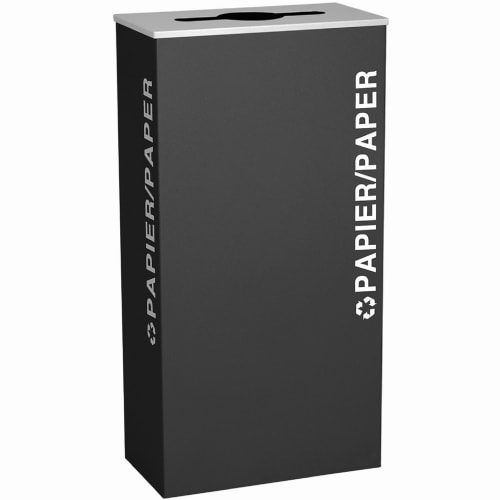 Ex-Cell Classic Kaléidoscope 17 gallons XL Bac de recyclage papier, français / anglais